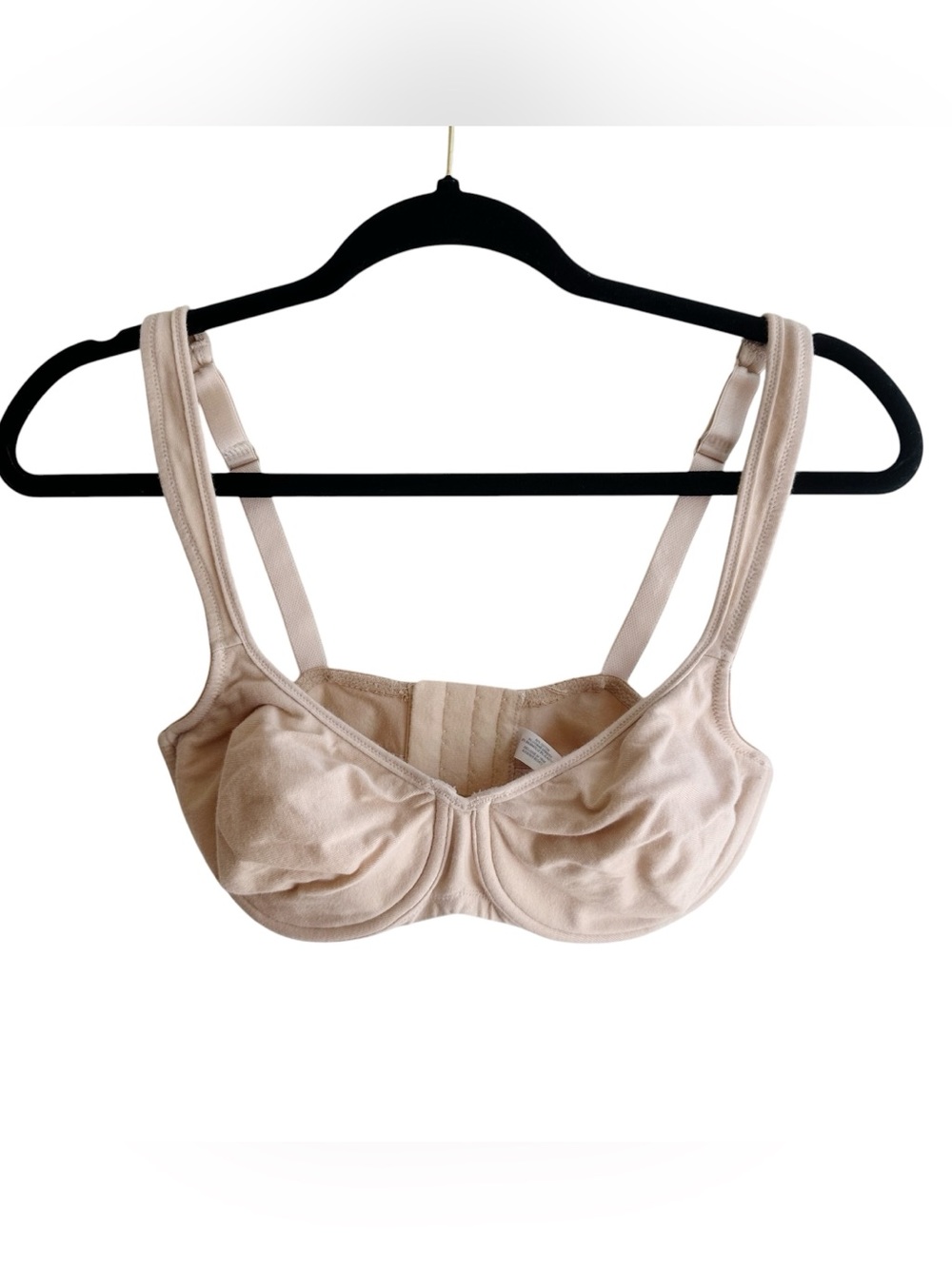 Lands’ End Cotton Nude Underwire Bra